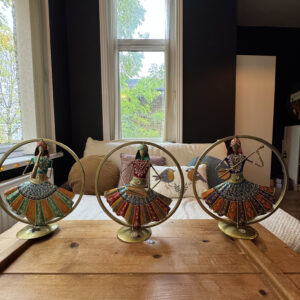 Rajasthani Dancing Diva Trio - Boho Folk Art Collection