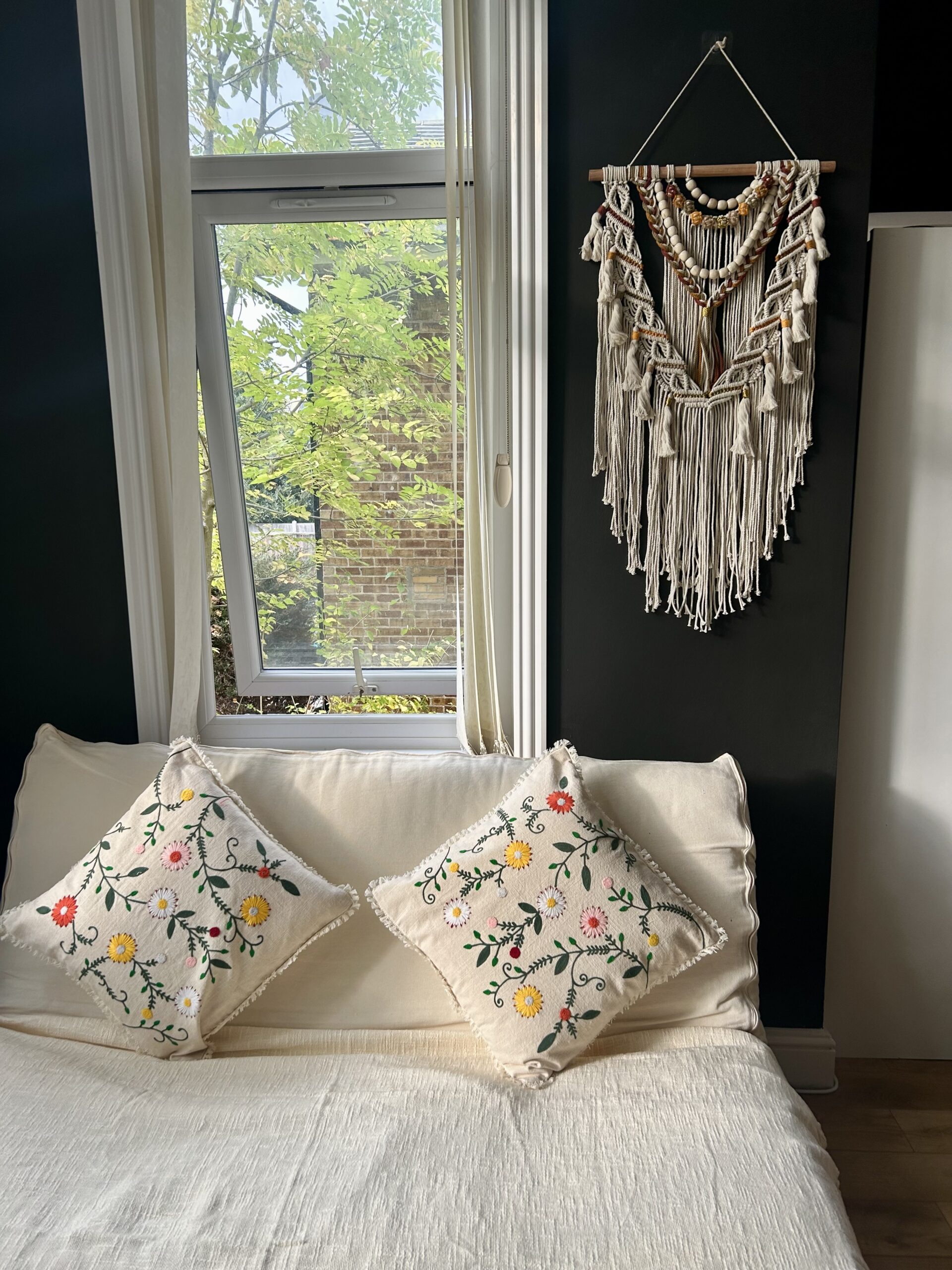 Hand-Embroidered Garden Cushion - Image 5