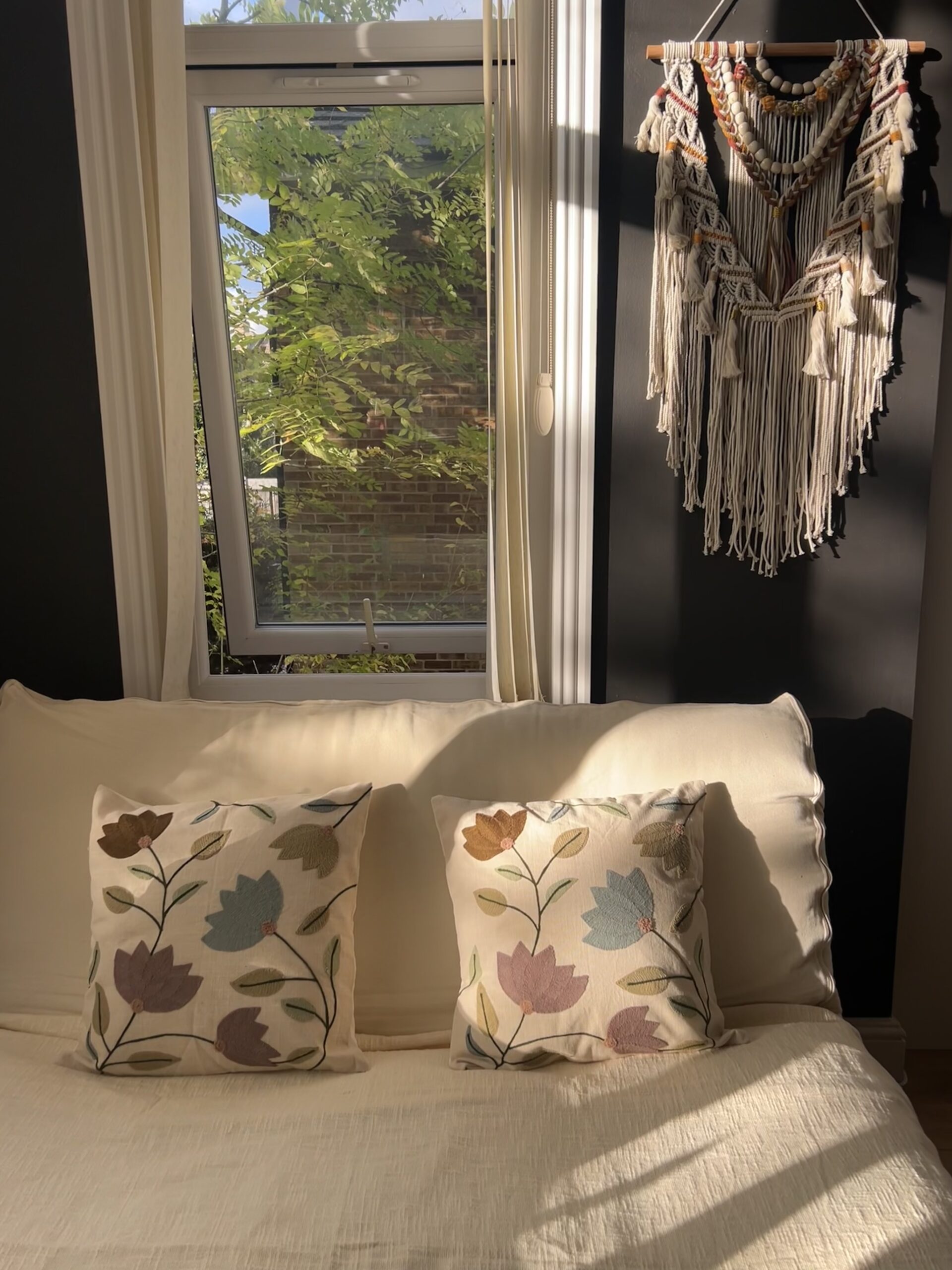 Modern Tulip Machine Embroidered Cushion Cover - Image 5