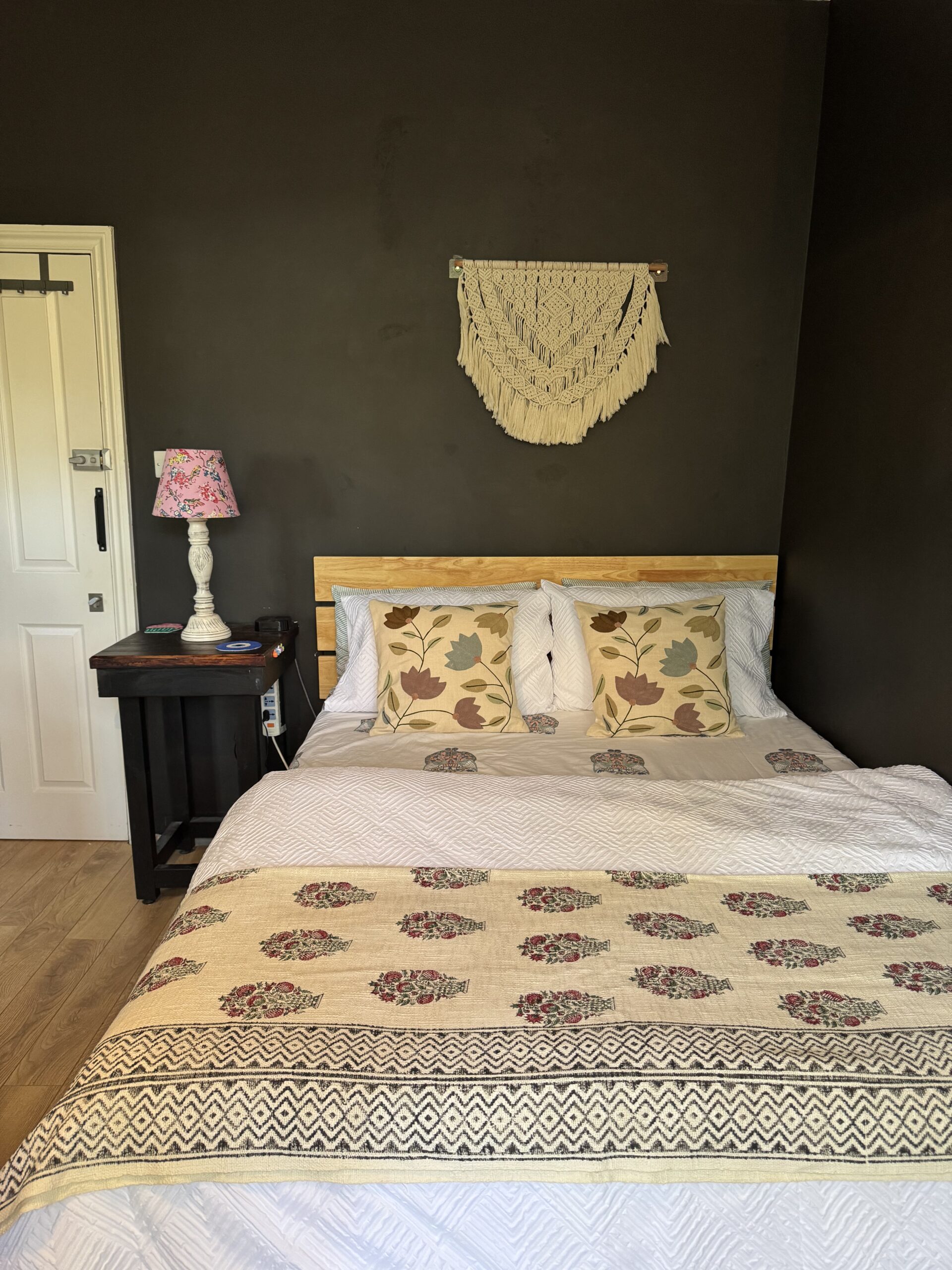 Modern Tulip Machine Embroidered Cushion Cover - Image 2