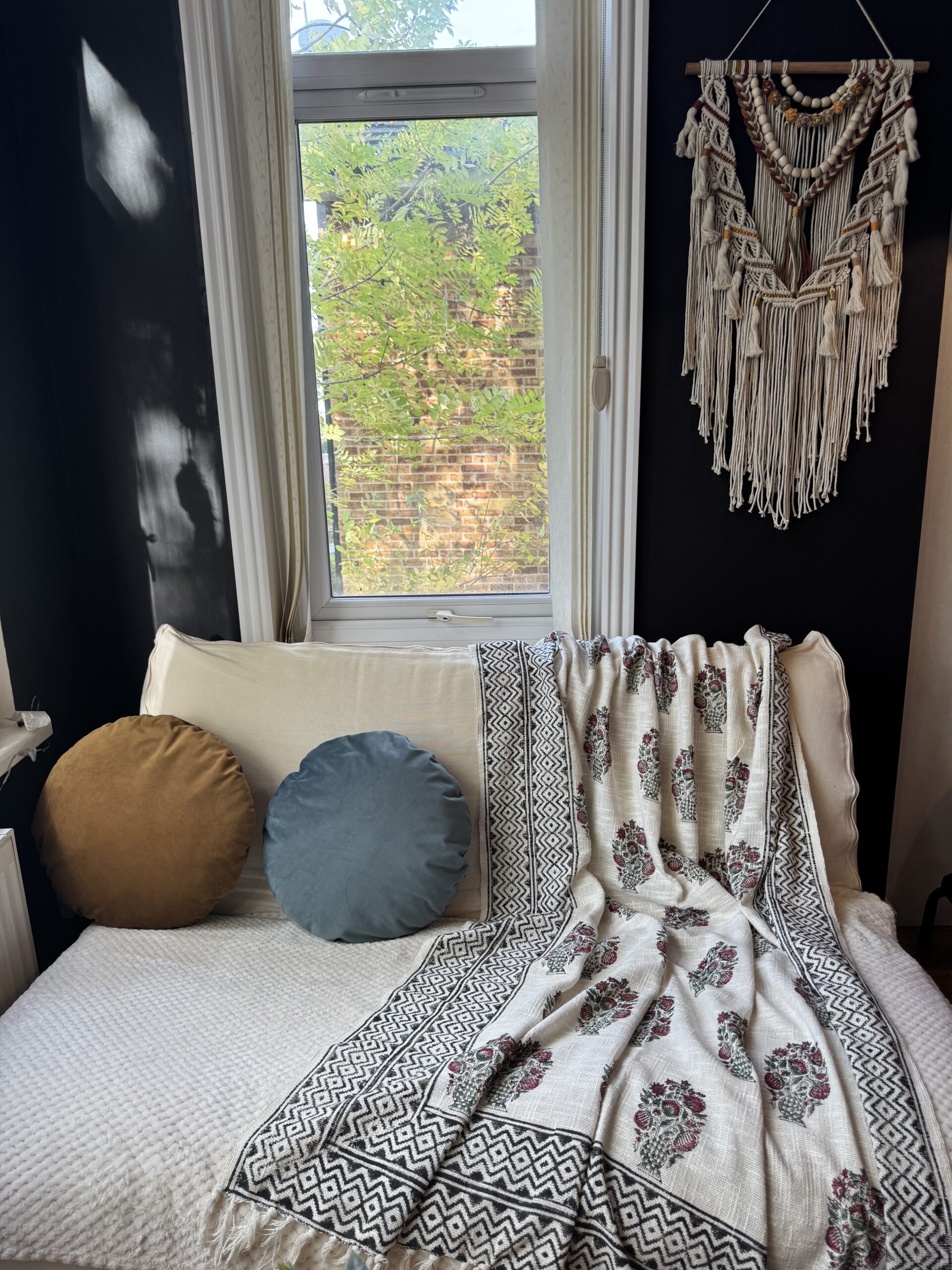 Handmade Jaipur Block Printed Cotton Throw Blanket – Boho Floral Design, Eco-Friendly Bed & Sofa Throw