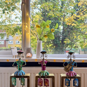 Handmade Indian Musician Art Pieces - Ethnic Boho Home Decor