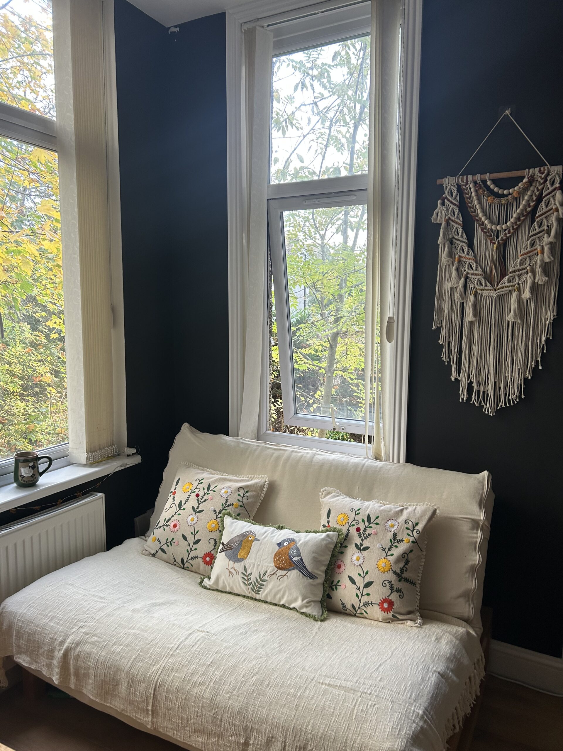 Handwoven Jaipur Cream Cotton Throw Blanket - Image 5