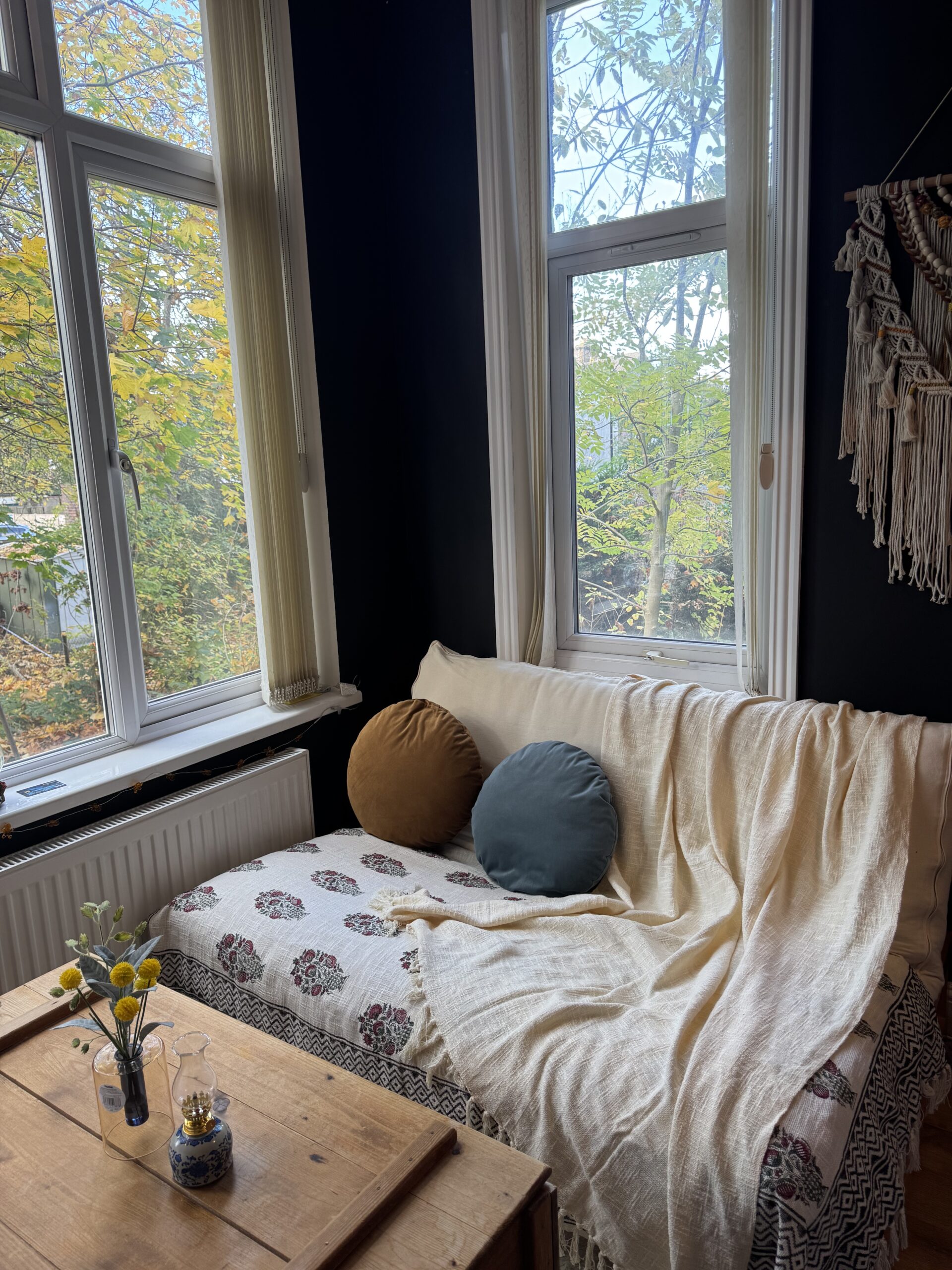 Handwoven Jaipur Cream Cotton Throw Blanket