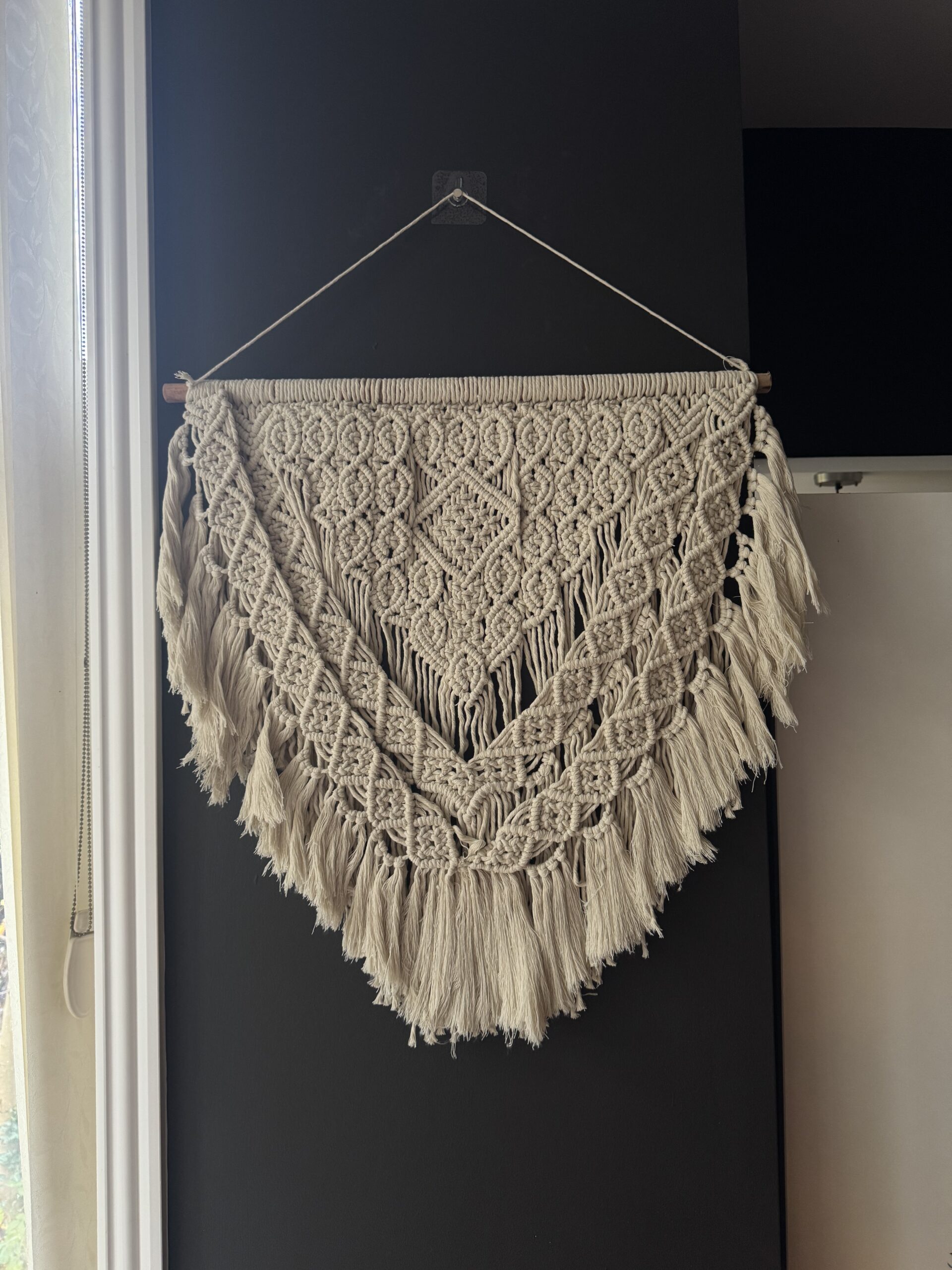 Handwoven Macramé Wall Hanging - 100% Cotton New without tags - Image 2